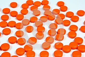 Orange Pills Background