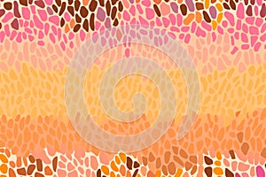 an orange pink and yellow abstract pattern