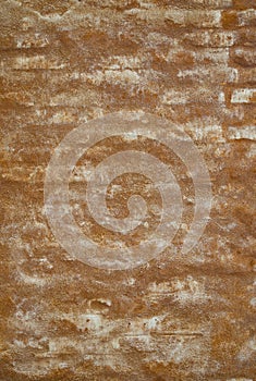 Orange Plaster on Old Brick Wall Background Texture