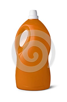 Orange plastic bottle photo