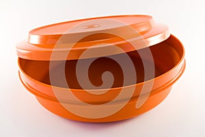 Orange Plastic Container