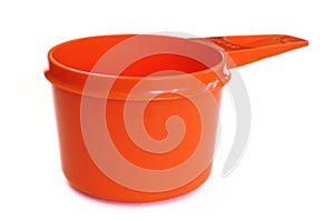 Orange Plastic Measuring Cup photo