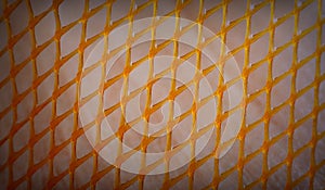 Close up of packaging net