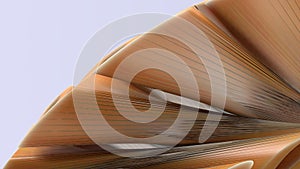Orange pop overlapping strips Chic calm Elegant Modern 3D Rendering abstract background