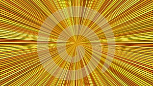 Orange psychedelic abstract ray burst stripe background - vector illustration