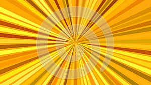 Orange psychedelic abstract striped ray burst background design