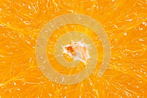 Orange pulp texture background. Macro
