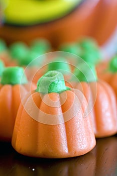 Orange pumpkin candy