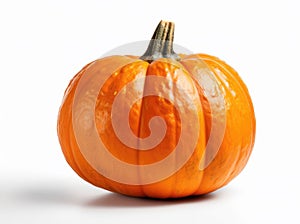 Orange pumpkin isolated on white