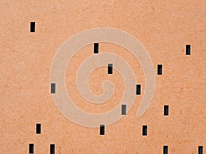 orange punched card for programming