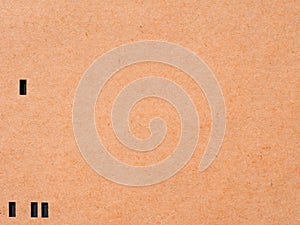 orange punched card for programming