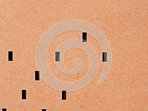 orange punched card for programming