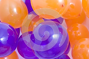 Orange and Purple Balloons Background