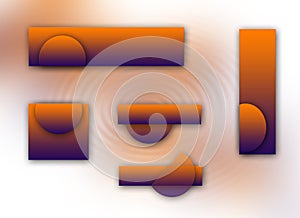 Orange and purple logoset