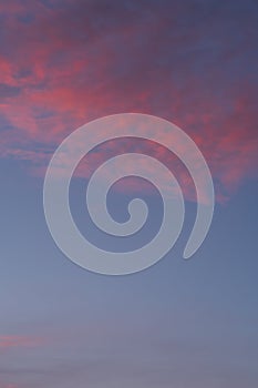 Orange purple sunset cloudscape backdrop