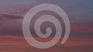 Orange purple sunset cloudscape backdrop