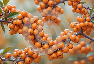 orange Pyracantha Saphyr berries