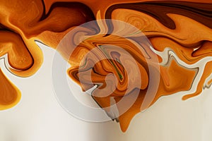 Orange Rain in another galaxy abstrac design