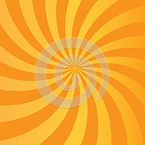Orange rays abstract background