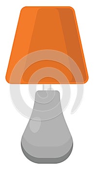 Orange reading lamp, icon