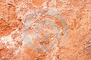 orange red earth background ,Red soil texture background,