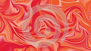 Orange and red gradient background with noise. Abstract wavy liquid background, saturated vivid color blend