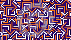 Orange red techno maze background