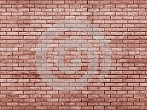 Orange red toned brick wall repeating pattern