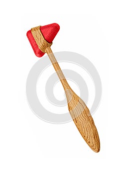 Orange reflex hammer