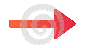 Orange Right Arrow Icon, Forward Progress and Navigation, vector design Generative AI