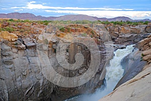 Orange river at Augrabies Falls National Park. Northern Cape, South Africa