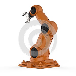 Orange robotic arm