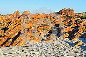 Orange rocks - Dunsborough