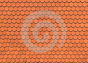 Orange roof tile texture, background