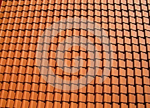 Orange roof tiles