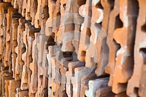 Orange roof tiles