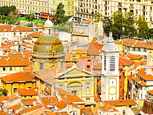 Aerial view of the Nice, France