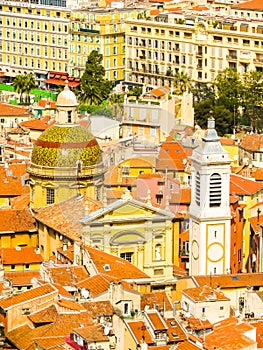 Aerial view of the Nice, France