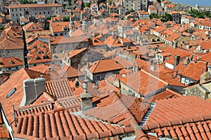 Orange rooftops in Dubrovnik, Croatia photo