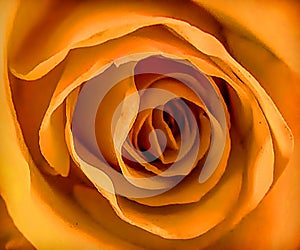 Orange Rose Macro