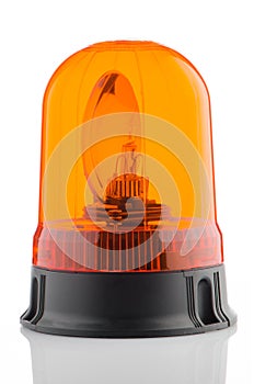 Orange rotating beacon