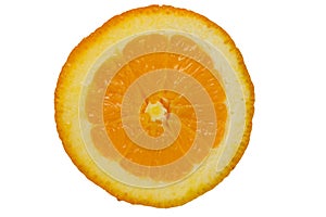 Orange roud slices cut for background