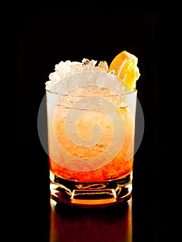 Orange rum drink