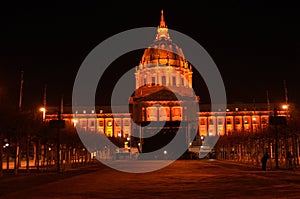 Orange San Francisco City Hall