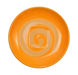 Orange saucer