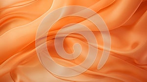Elegant Orange Silk Fabric Texture For Website Background photo
