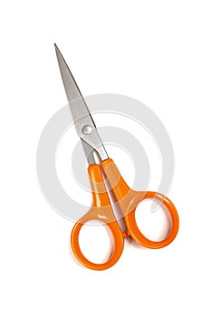 Orange scissor isolated