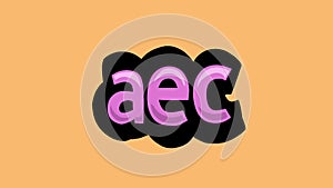 Orange screen animation video written AEC