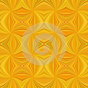 Orange seamless abstract psychedelic curved ray burst stripe pattern background