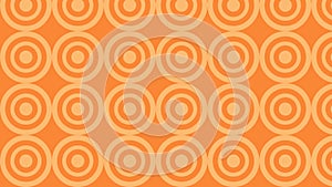 Orange Seamless Concentric Circles Pattern Image